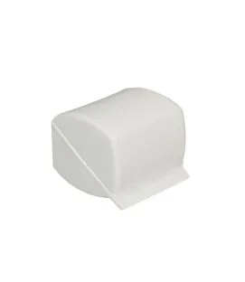 Porte papier hygiénique rectangulaire blanc plastique Gilac