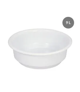 Cuvette Sans couvercle blanc plastique Ø 39 cm 12,5 cm 9 L fond plein parois pleines Gilac