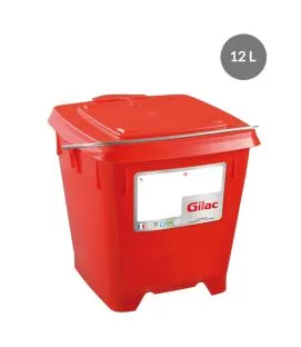 Seau rouge 12 L Gilac