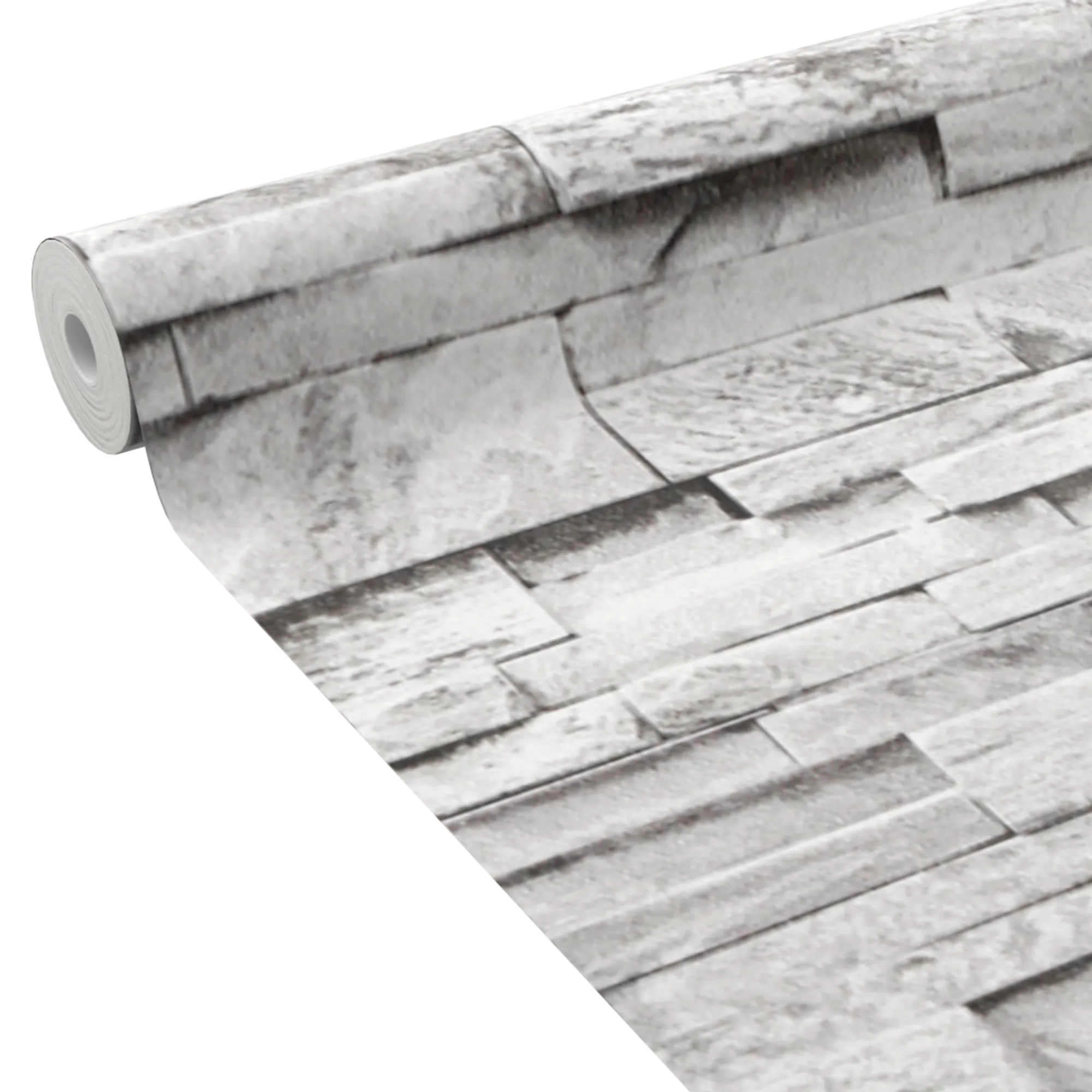 Papier peint intissé PAREMENT coloris Gris clair - 4MURS