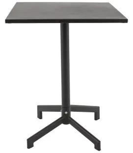 Table avec sytème pliant d''extérieur gris anthracite 60x60x75,5 cm Pigalle