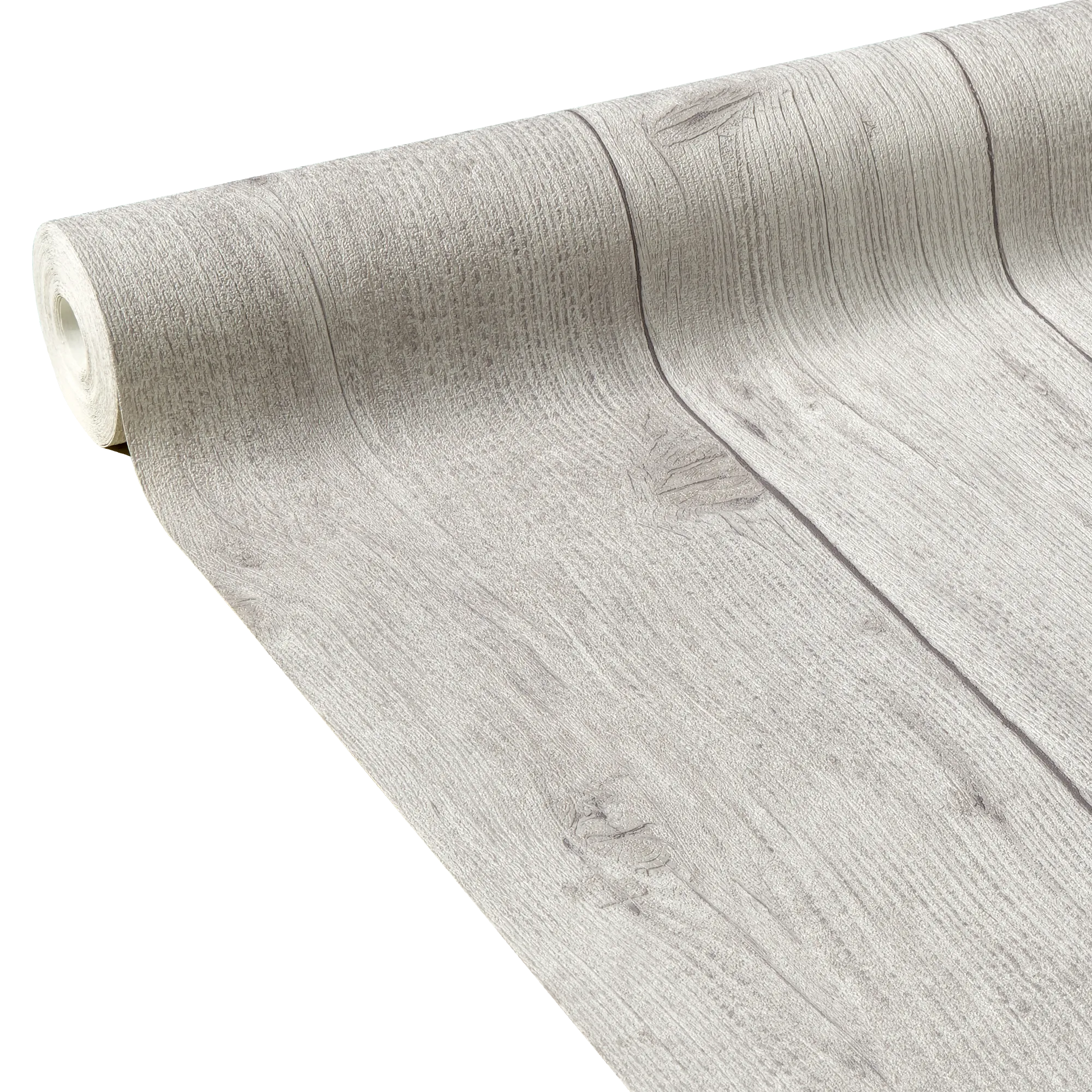 Papier peint intissé WOOD BOARD coloris gris perle - 4MURS