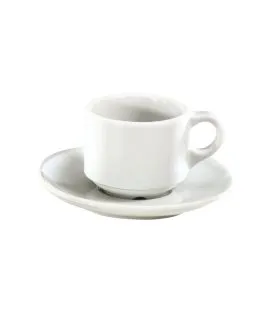 Tasse à moka blanc porcelaine culinaire 10 cl Europe Pillivuyt