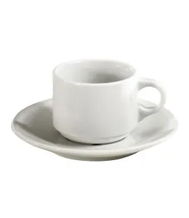 Tasse à thé blanc porcelaine culinaire 18 cl Europe Pillivuyt