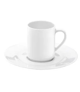 Sous tasse à espresso rond blanc porcelaine pillénium Ø 13,2 cm Valencay Pillivuyt