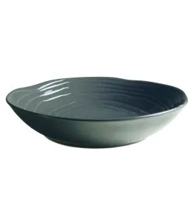 Assiette creuse rond gris porcelaine culinaire Ø 23 cm Teck Pillivuyt