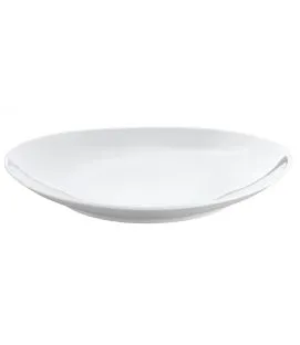 Assiette à steak ovale blanc porcelaine culinaire 29,5x25,5 cm Pillivuyt