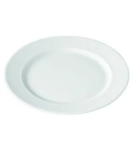 Assiette plate rond blanc porcelaine culinaire Ø 26 cm Plisse Pillivuyt