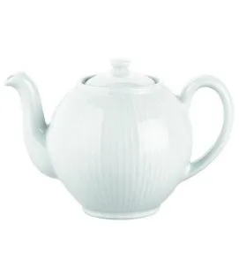 Théière blanc porcelaine culinaire 150 cl Plisse Pillivuyt