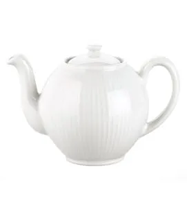 Théière blanc porcelaine culinaire 50 cl Plisse Pillivuyt