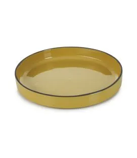 Assiette creuse rond jaune porcelaine culinaire Ø 23 cm Caractère Revol
