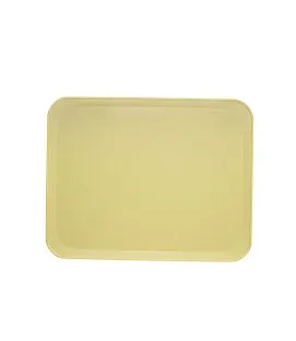 Plateau polyester jaune 46x36 cm Poly Str Profil Mat Platex