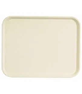 Plateau polyester beige 46x36 cm Basik Platex