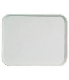 Plateau polyester gris 46x36 cm Basik Platex