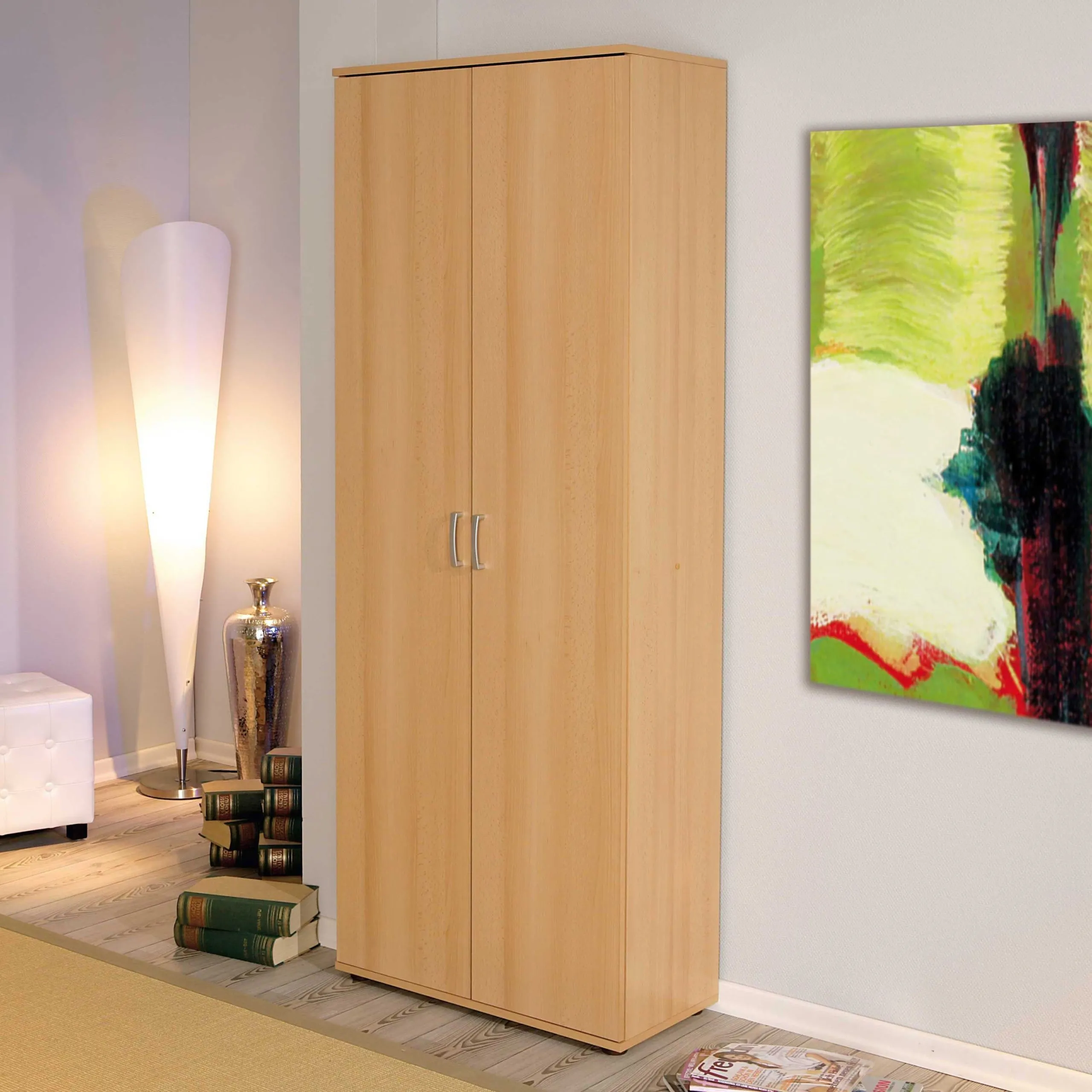 Armoire de rangement Vetra - hêtre