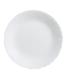 Assiette plate rond blanc verre opal Ø 27,3 cm Feston Luminarc