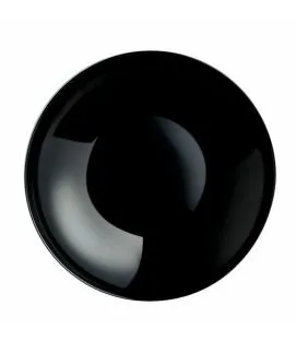 Assiette creuse rond noir verre trempé Ø 26 cm Evolutions Arcoroc