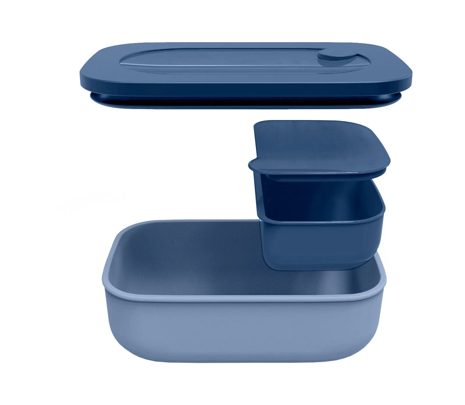 GUZZINI Lunch Box Set with Container Store & Go Sapphire Blue