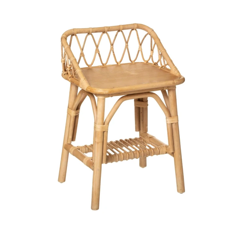 Table de chevet en rotin