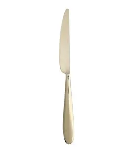Couteau de table monobloc cranté or 23,5 cm Anzo Pvd Champagne Eternum