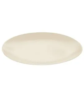 Assiette coupe plate rond kaolin grès émaillé Ø 21 cm Modulo Nature Degrenne