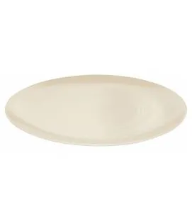 Assiette coupe plate rond kaolin grès émaillé Ø 31,5 cm Modulo Nature Degrenne