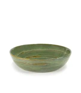 Assiette creuse rond vert grès émaillé Ø 20 cm Pure Sea Green Serax