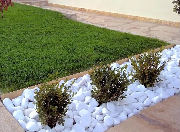 The Spinning Wheel Pebbles White Carrara 40 / 60 Mm 20 ​​Kg