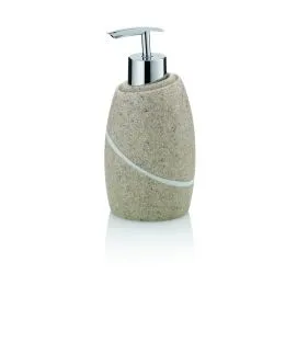 Distributeur de savon ovale beige résine Talus