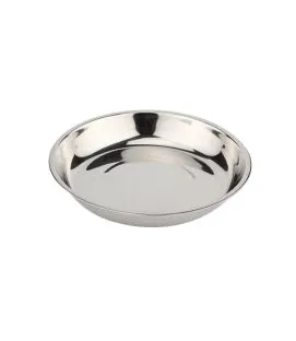 Assiette creuse rond inox Ø 22 cm Inox Plastorex