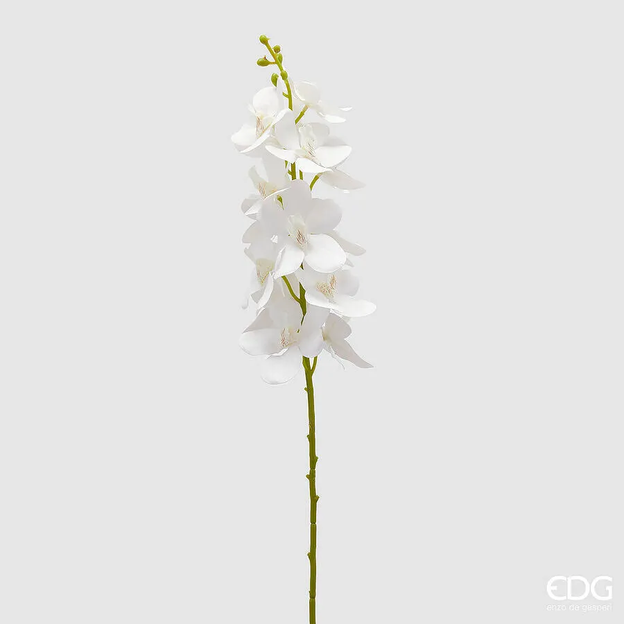 EDG Enzo De Gasperi Vanda Orchid Artificial Branch H 70 Cm White