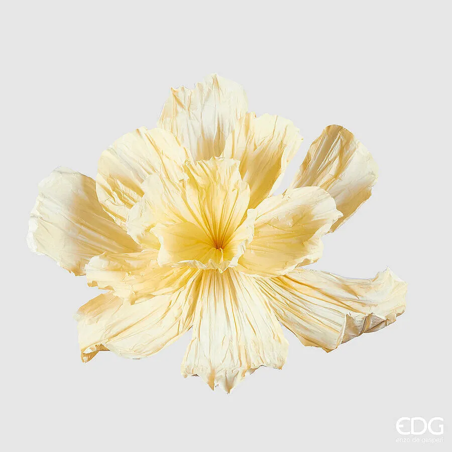 EDG Enzo De Gasperi Jumbo Peony Hanging H 70 Cm D 100 Cm Light Yellow