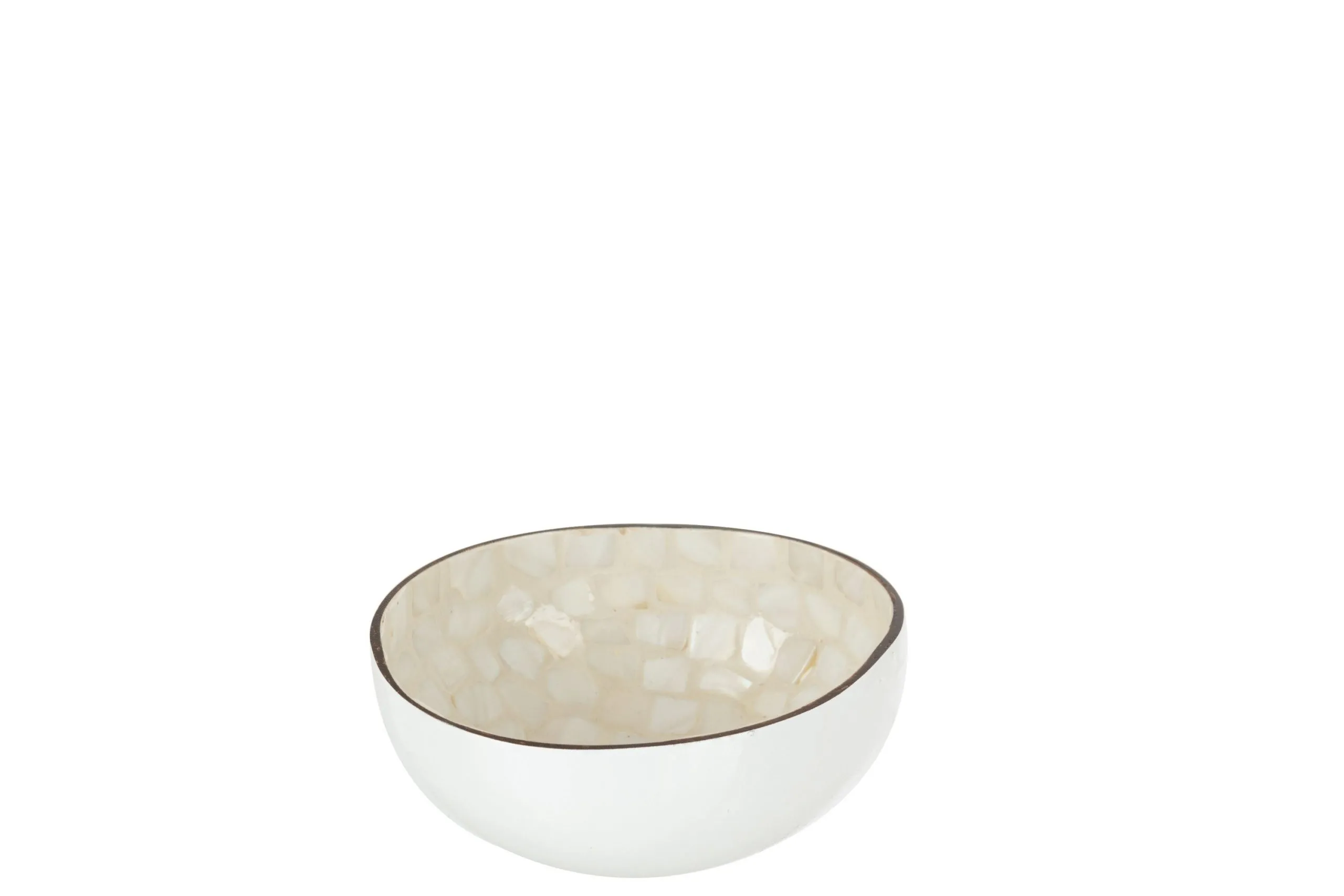 Demi noix de coco boule nuye noix/blanc