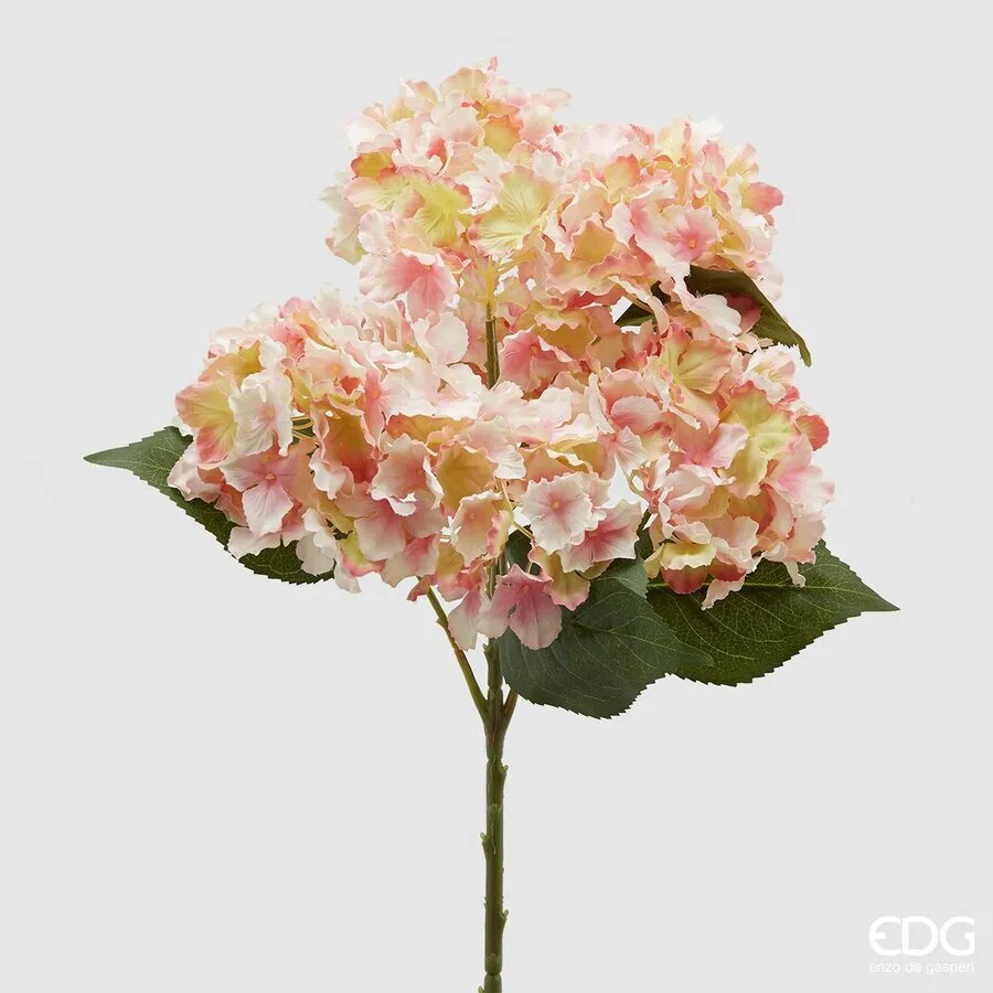 EDG Enzo De Gasperi Hydrangea Branch Artificial Fragment H 57 Cm Pink