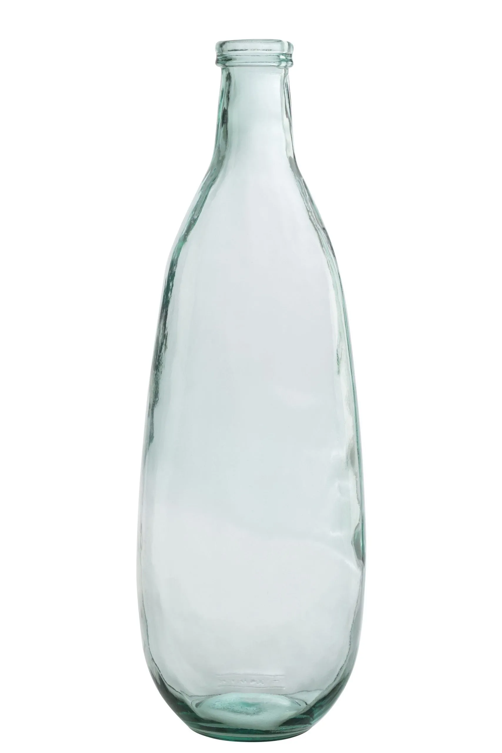 Vase bouteille verre transparent