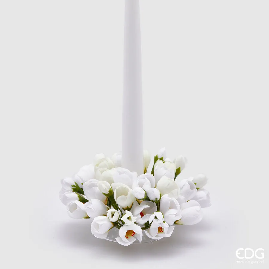EDG Enzo De Gasperi Crown Candle Holder Crocus-Mix D 13 Cm Int. 3,5 Cm