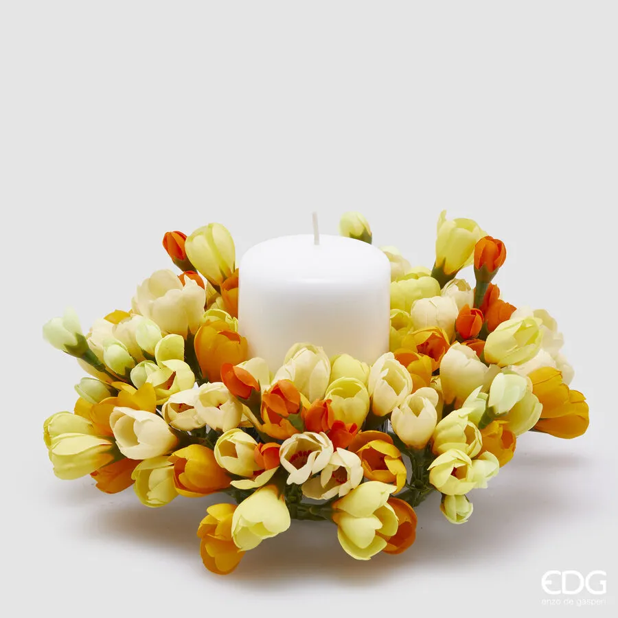 EDG Enzo De Gasperi Crown Candle Holder Crocus-Mix D 21 Cm Int. 8 Cm Y
