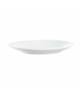 Assiette plate rond blanc verre opal Ø 15,5 cm Restaurant Arcoroc