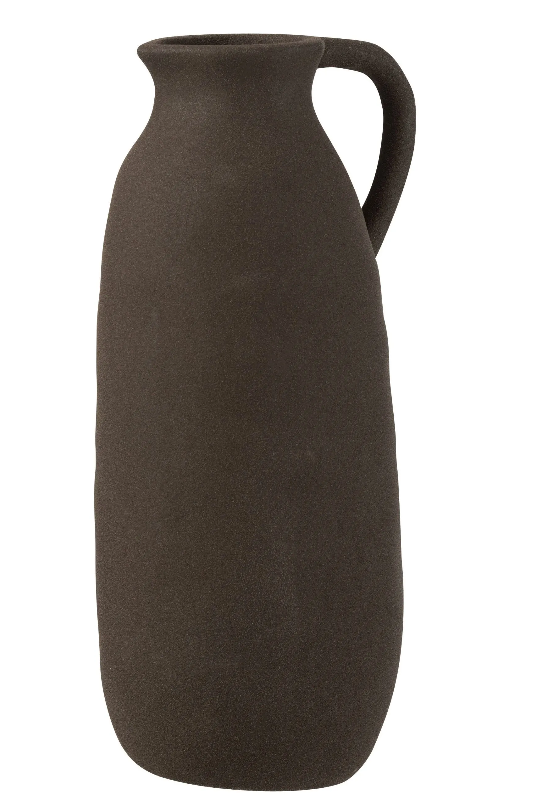 Vase cruche ceramique noir l