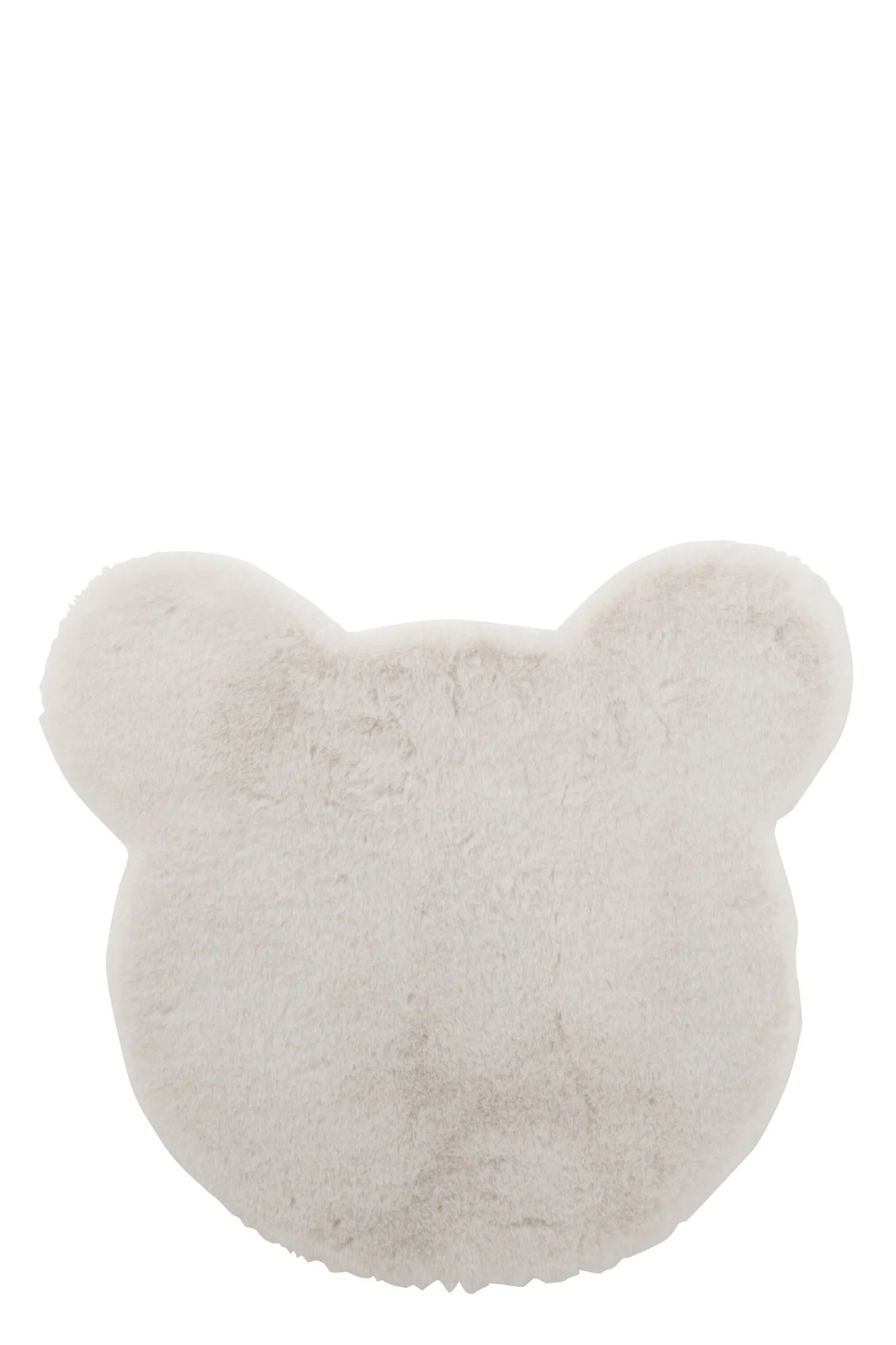 Tapis tete d'ours polyester blanc