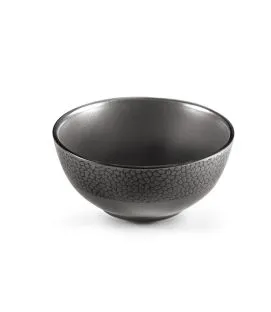 Bol rond gris grès émaillé 60 cl Ø 15 cm Stone Medard De Noblat