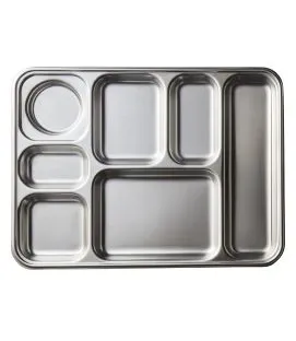 Plateau à compartiments inox 39,5x29,5 cm Degrenne