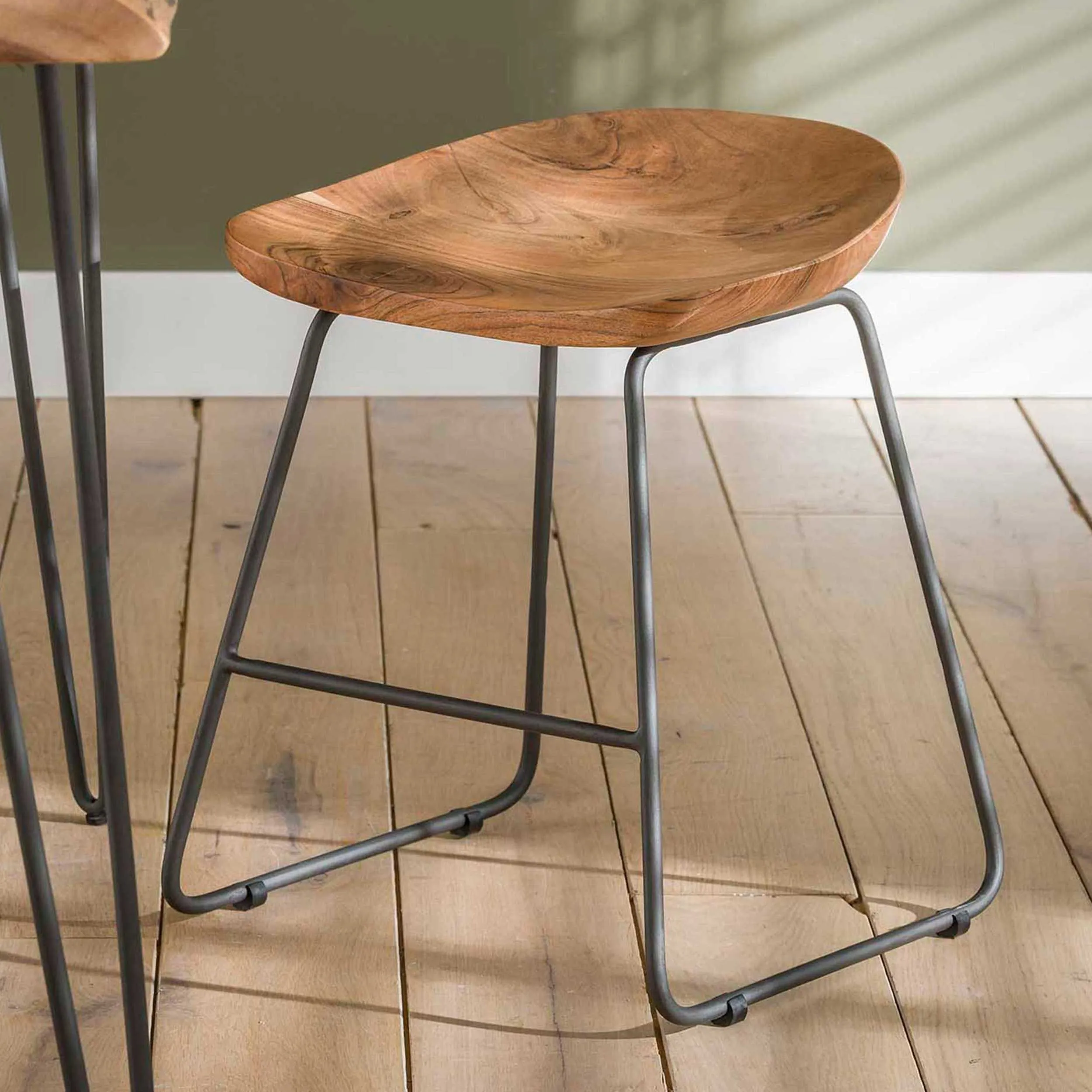 Tabouret Elena - acacia