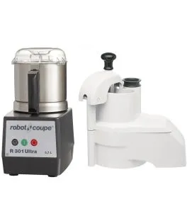 Cutter + coupe légumes + 4 disques R301 80 couverts 650 W 230v Robot Coupe