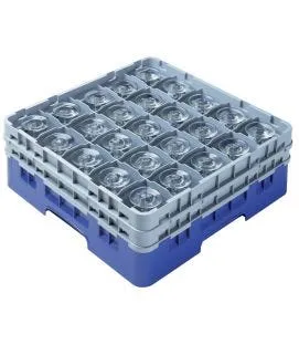 Casier de lavage 25 compartiments 50x50x14,3 cm 8,7 cm 11 cm Camrack Cambro
