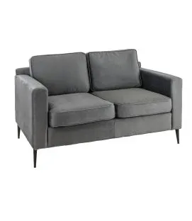 Fauteuil d'intérieur gris anthracite 83x140x84 cm Willy