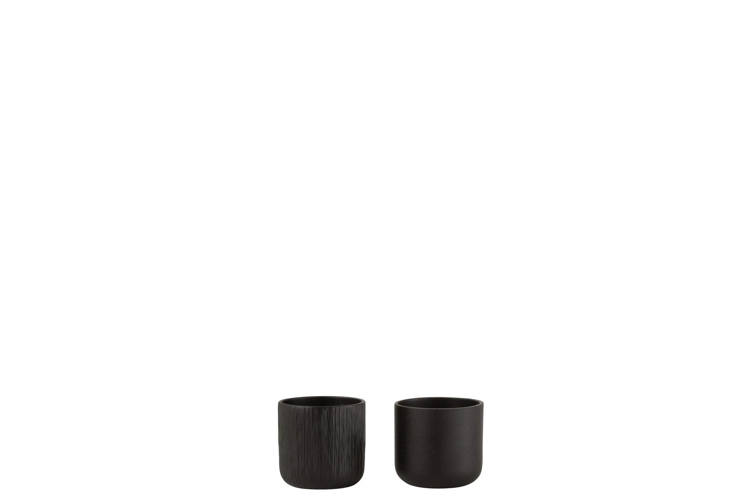 Cachepot gen ceramique noir extra small assortiment de 2
