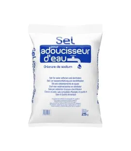 Sac de 25kg pastilles sel régénérant