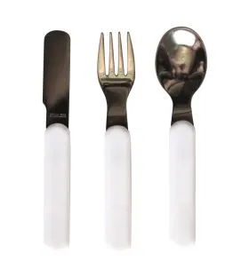 Cuillère blanc ABS 14,5 cm Vaisselle Enfance Plastorex