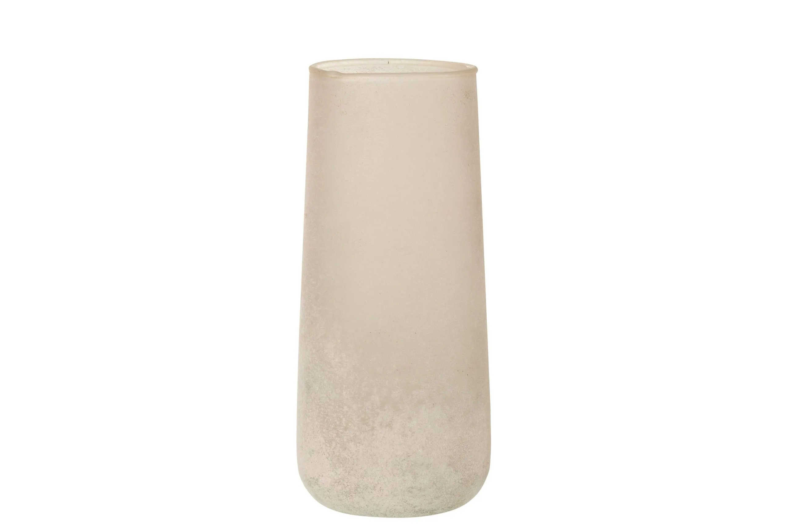 Vase verre poudre rose large